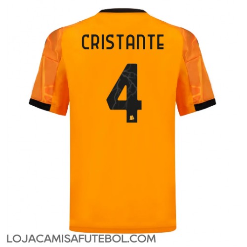 Camisa de Futebol AS Roma Bryan Cristante #4 Equipamento Secundário 2025-26 Manga Curta Camisa de Futebol AS Roma Bryan Cristante #4 Equipamento Secundário 2025-26 Manga Curta
